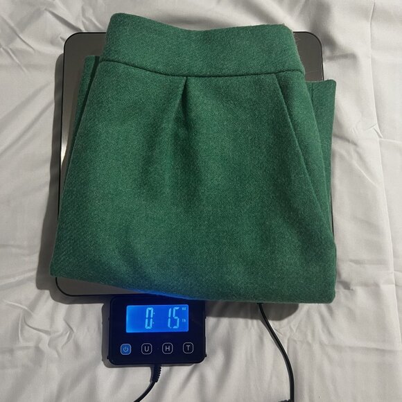 Boden Green Wool Blend Pencil Skirt pleated Women's Size 6 - Picture 7 of 7